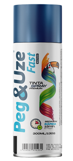 SPRAY PEG&UZE 300ML MET 6356 AZUL