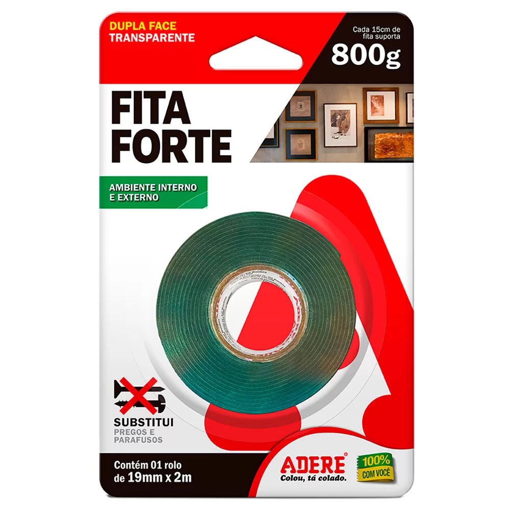 FITA DUPLA FACE ADERE 2MTS TRANSP 19X02 287S