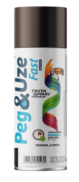 SPRAY PEG&UZE 300ML U-GERAL 6381 MARROM