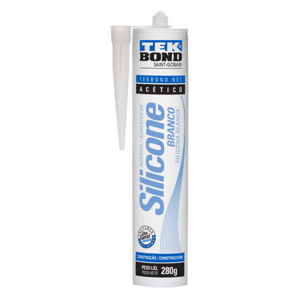 SILICONE TEKBOND ACET BRANCO 280G