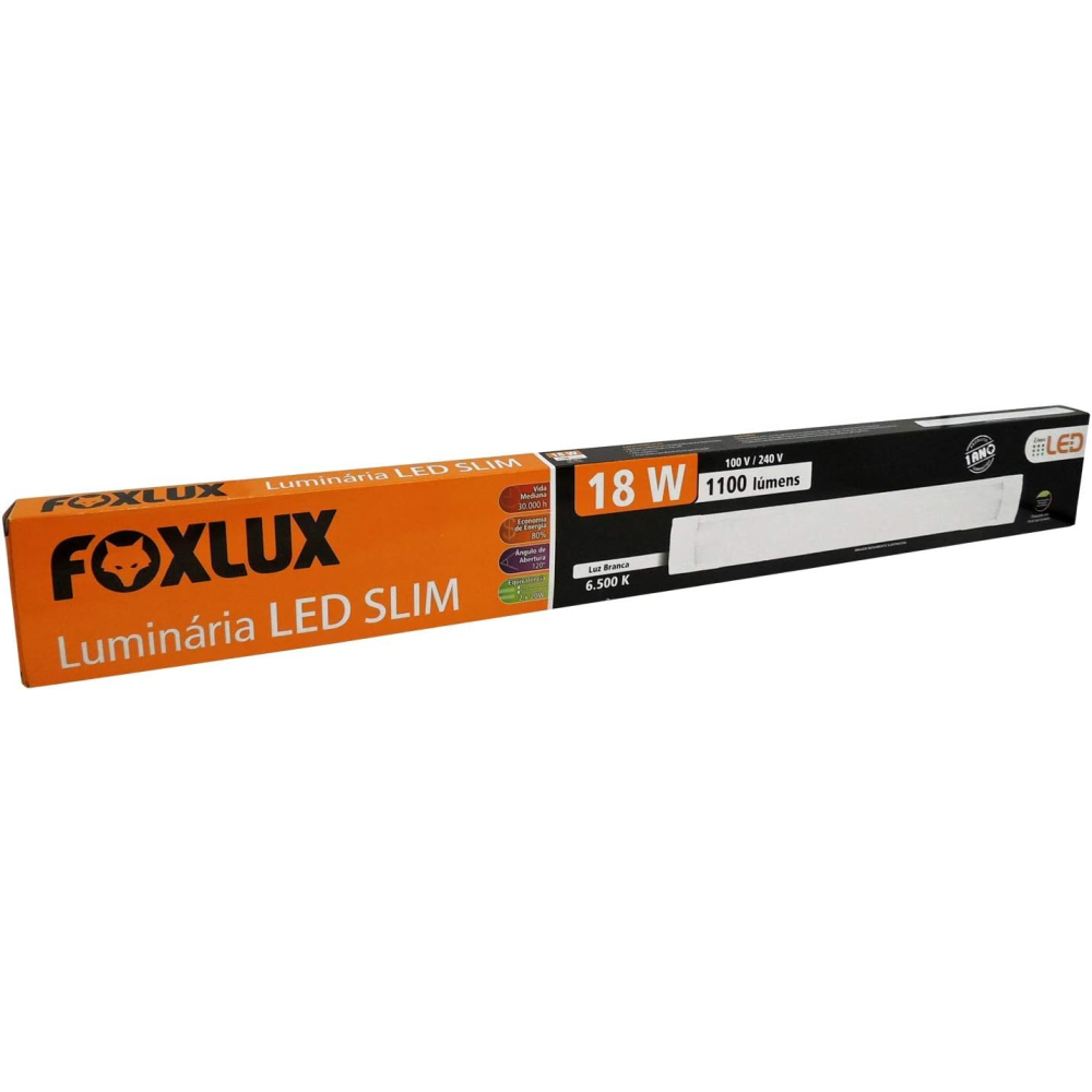 LUMINARIA LED FOXLUX SLIM 18W 6500K - LED05.11