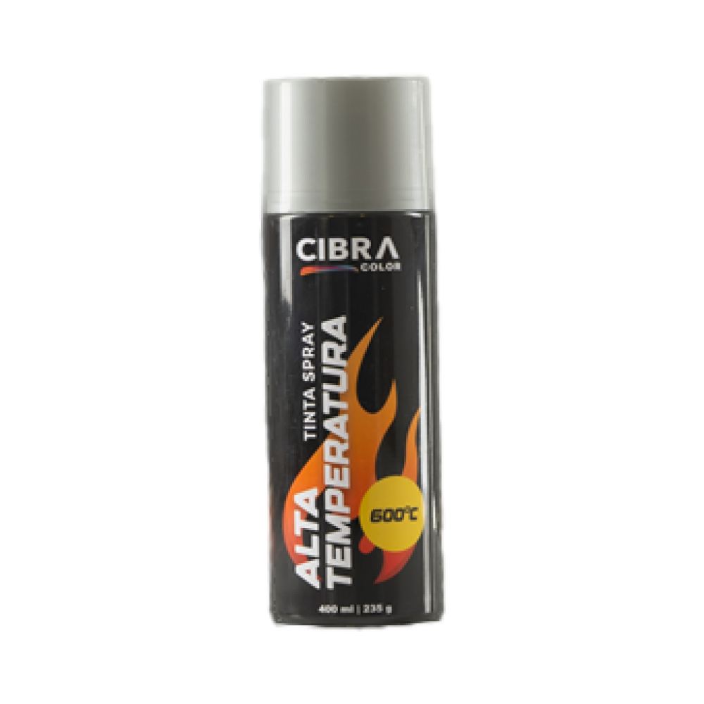 SPRAY CIBRA ALTA TEMP. PRETO FOSCO