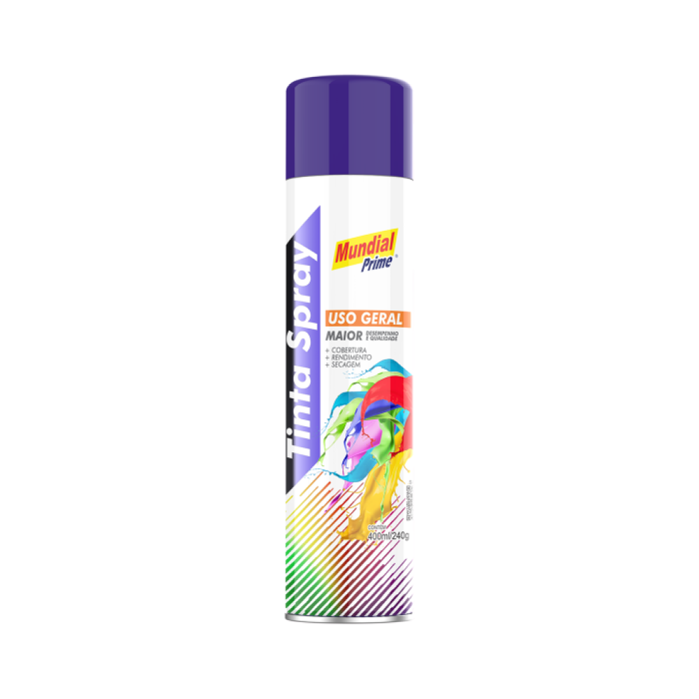 SPRAY MUNDIAL PRIME U. GERAL AZUL ESCURO 400ML