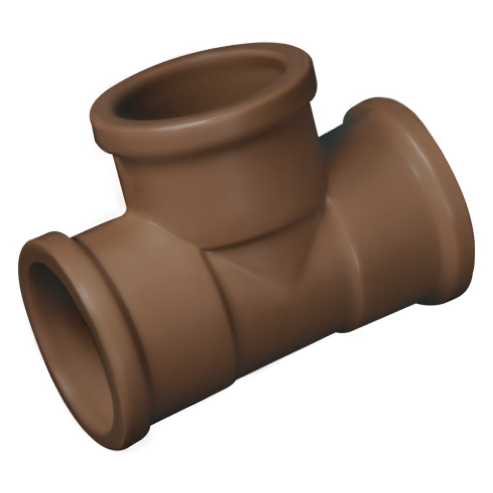 TEE CORR PLASTIK SOLD 40MM