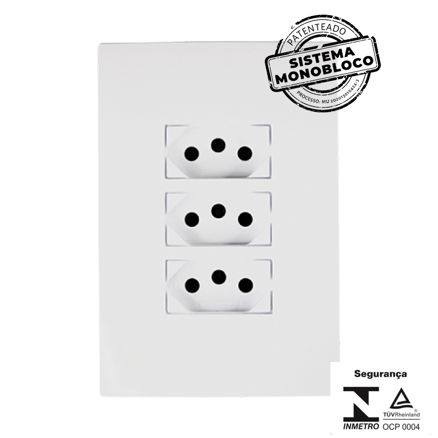 TOMADA 94124 3 TOM 2P+T 20A 250V I9