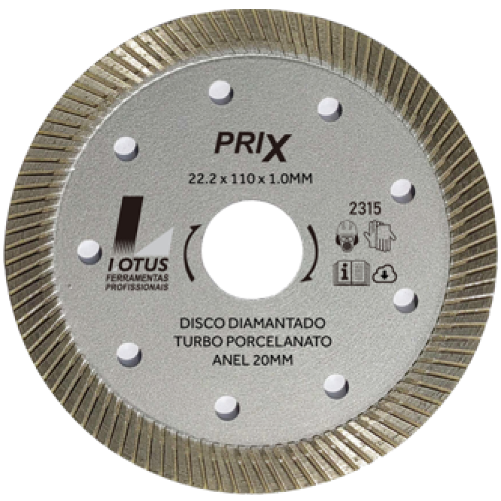DISCO CORTE PORCEL TURBO DIAM 110 2315 LOTUS