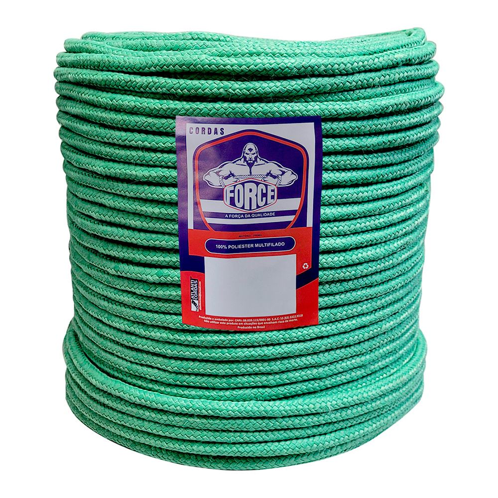 CORDA TRANC VERDE/BRANCA ESP POLI 10MM - C/165MT
