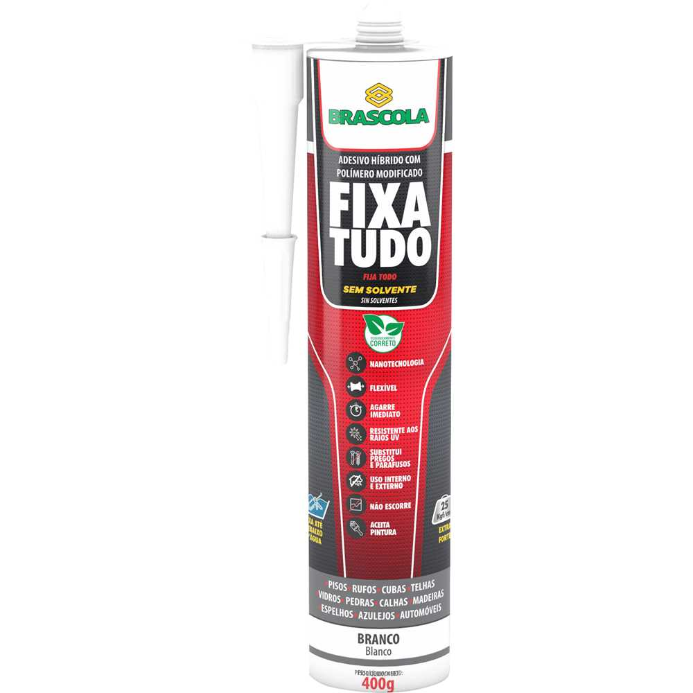 ADESIVO HIBRIDO FIXA TUDO BRC 400G BRASCOLA