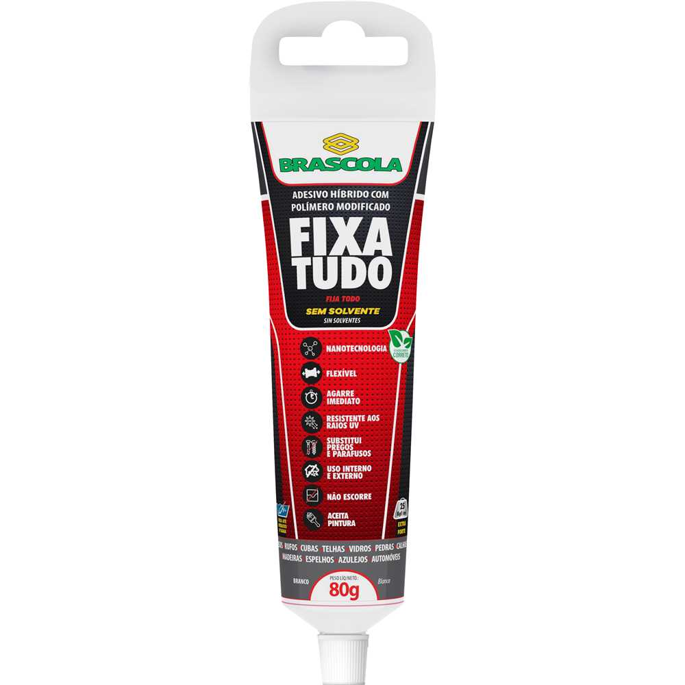 ADESIVO HIBRIDO FIXA TUDO BRC 80G BRASCOLA