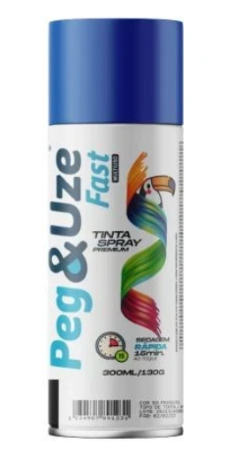 SPRAY PEG&UZE 300ML U-GERAL 6370 AZUL MEDIO