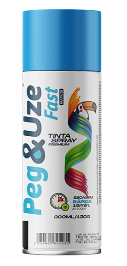 SPRAY PEG&UZE 300ML U-GERAL 6368 AZUL CLARO
