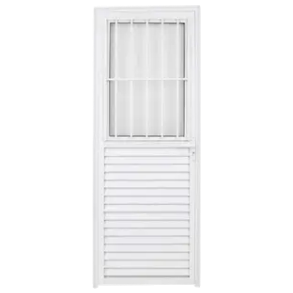 PORTA POSTIGO ESQ ALUM BCA C/G 80X210CM