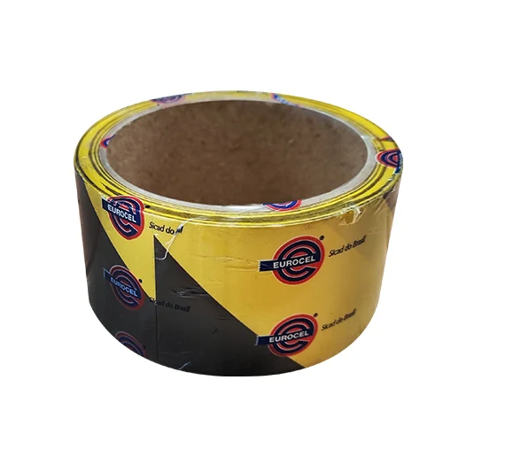 FITA EUROCEL PRETA/AMARELA 50MM X 15M