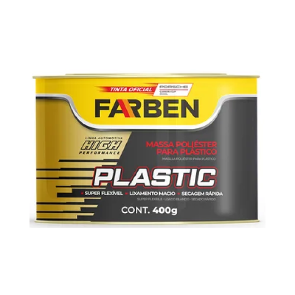 MASSA POLIESTER P/PLASTICO FARBEN 400G