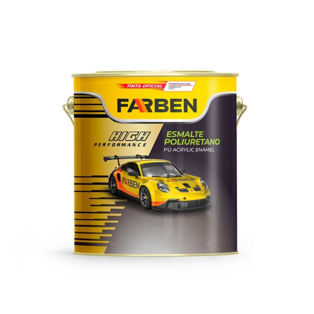 FARBEN ESMALTE PU ACRILICO PRETO CADILAC