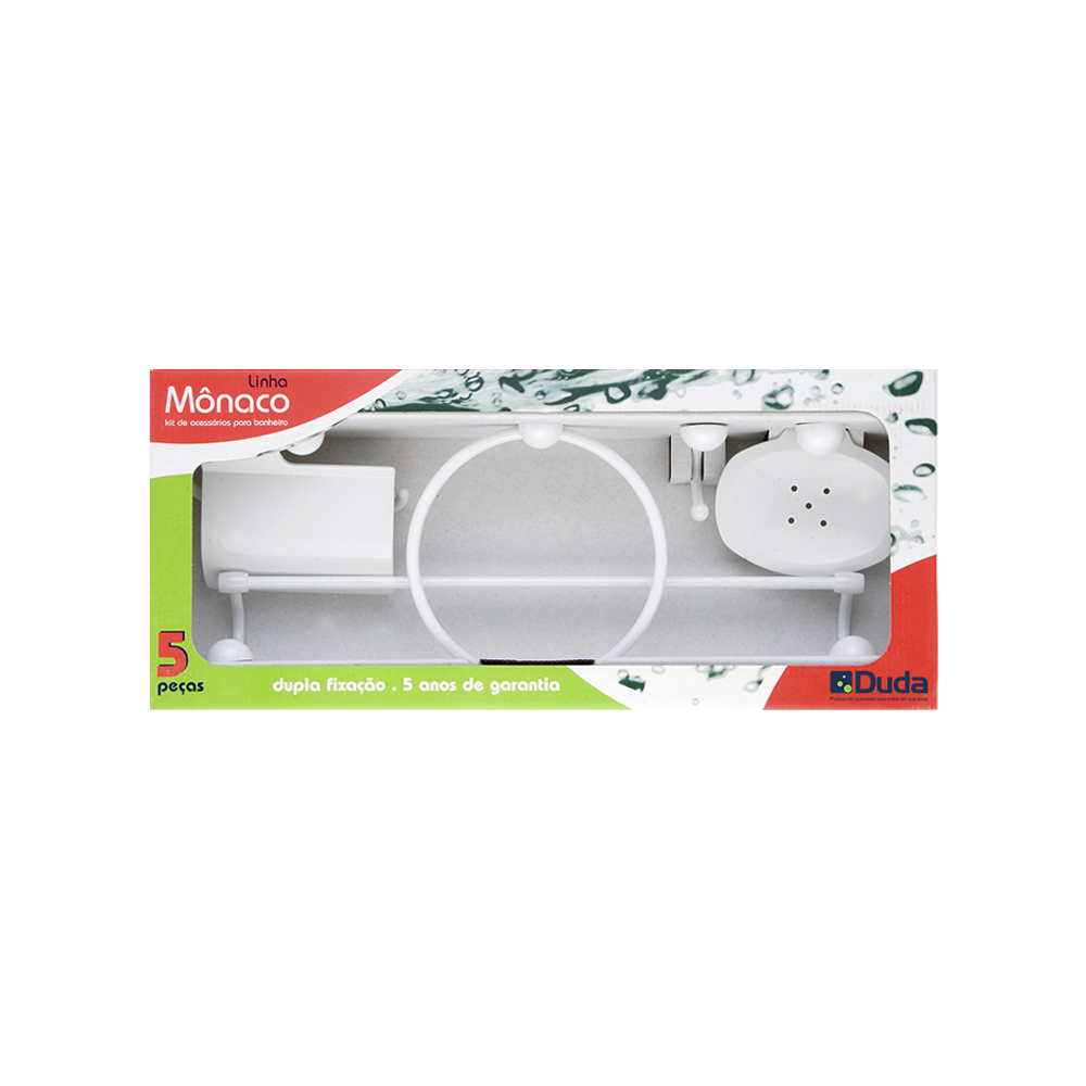 KIT DUDA MONACO BRANCO 5PCS