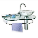 LAVABO CRIS-GLASS AGUA MARINHA 984-9 S/CUBA