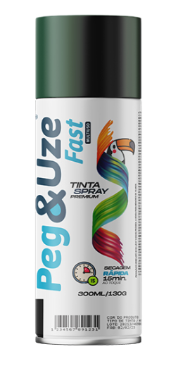SPRAY PEG&UZE 300ML U-GERAL 6387 VERDE ESCURO