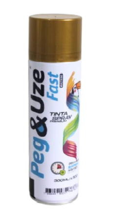 SPRAY PEG&UZE 300ML MET 6359 DOURADO